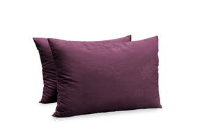 Σετ πολυτελές πάπλωμα και 2 μαξιλάρια, μωβ