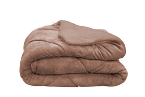 Σετ πολυτελές πάπλωμα και 2 μαξιλάρια, μπεζ