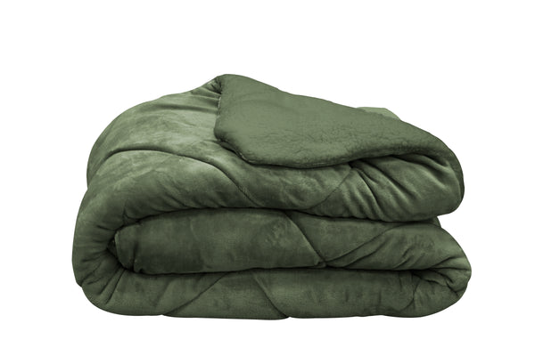 Σετ πολυτελές πάπλωμα και 2 μαξιλάρια, πράσινο