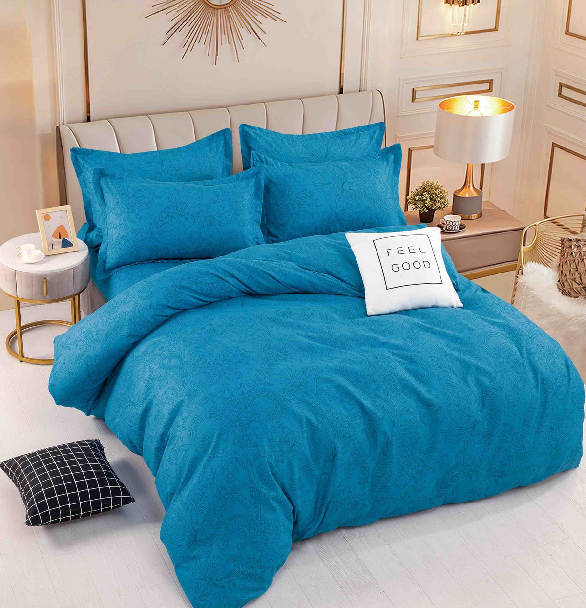 Σετ σεντόνια 4τμχ. χωρίς λάστιχο 100% βαμβάκι από την Onesleep - a513