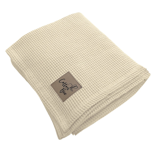 Κουβέρτα Cotton Bee σε εκρού από την Aglika